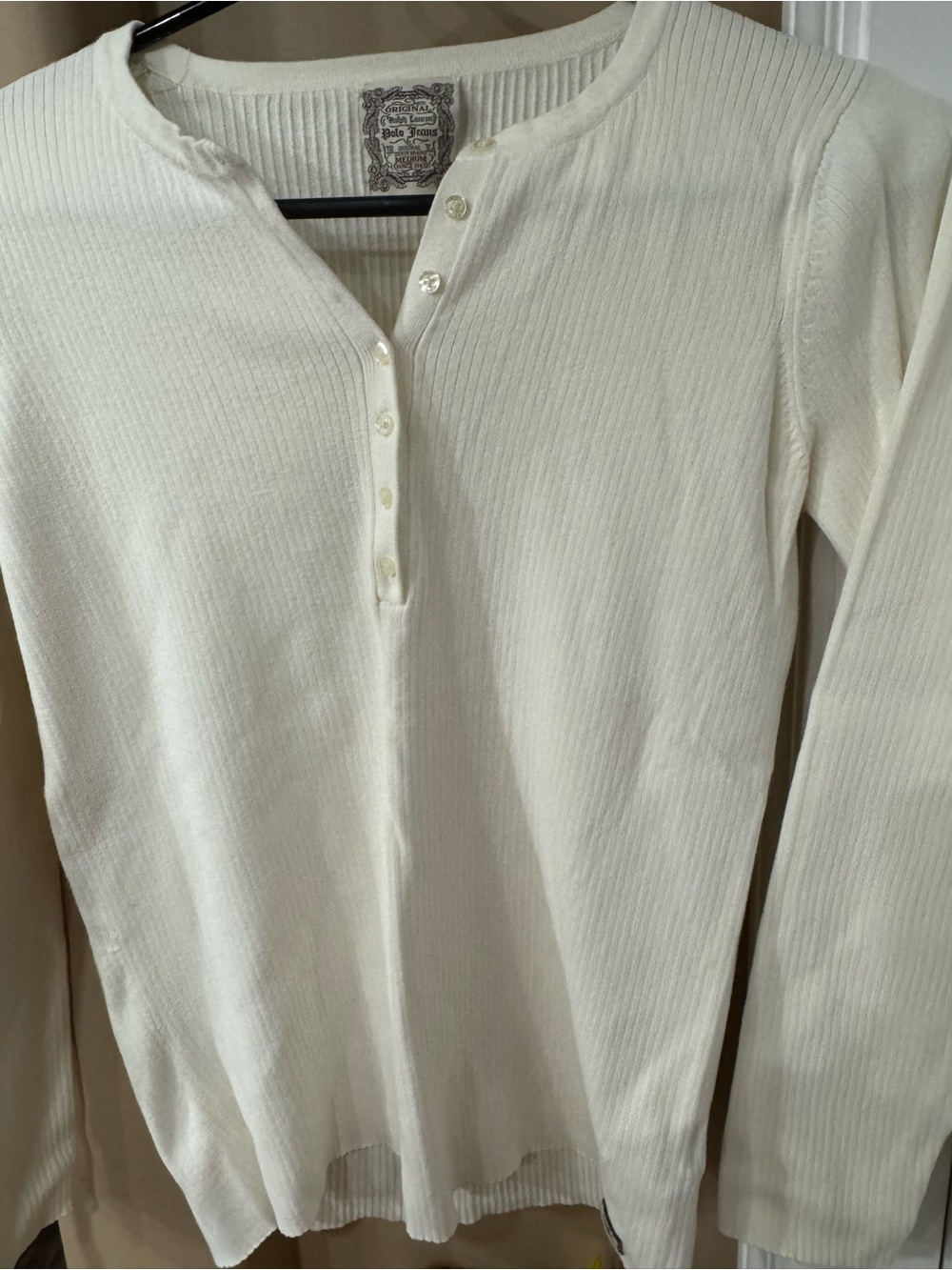 Ralph Lauren Polo jeans Shirt White Size M Women (CL-5)